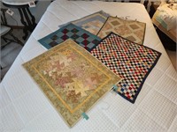 Quilted table runners & mats - lgst appr 21" x 27"