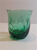 Forest Green Drinking Glass Optical Twist Anchor