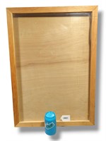 Wood Framed Lay.Flat Glass Display Case Hinged