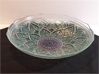 Turkish Arabesque Goofus Glass Colored Bowl. Some
