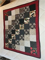 Handmade quilted table mat appr 36" x 40"