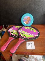Franklin Paddleball & Michael Jordan frisbee