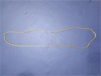 Silver necklace w/ gold tone - 30"