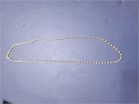 Twisted silver necklace w/ gold & silver tone -24"