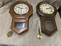 3 Wall Clocks For Parts Or Repair As Is