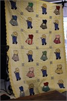 HAND STITCHED TWIN SIZE QUILT
