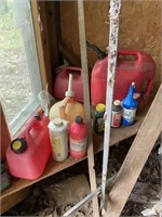 Contents Left Side of Shed Gas Cans Wood Clay Pots