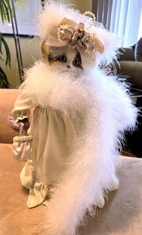 Collectible Catnip Cat "Maggie" Victorian Doll