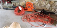 Electric Pole Saw, Blower and Extension Cords