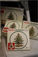 4PC COLLECTION OF NOS SPODE CHRISTMAS TREE