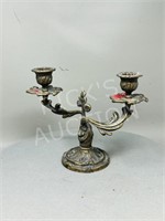 Vintage cast brass candle holder - Italy