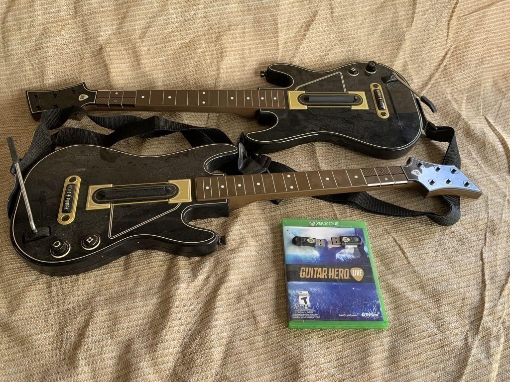 Guitar Hero Guitars With Dongles & Game Xbox One
