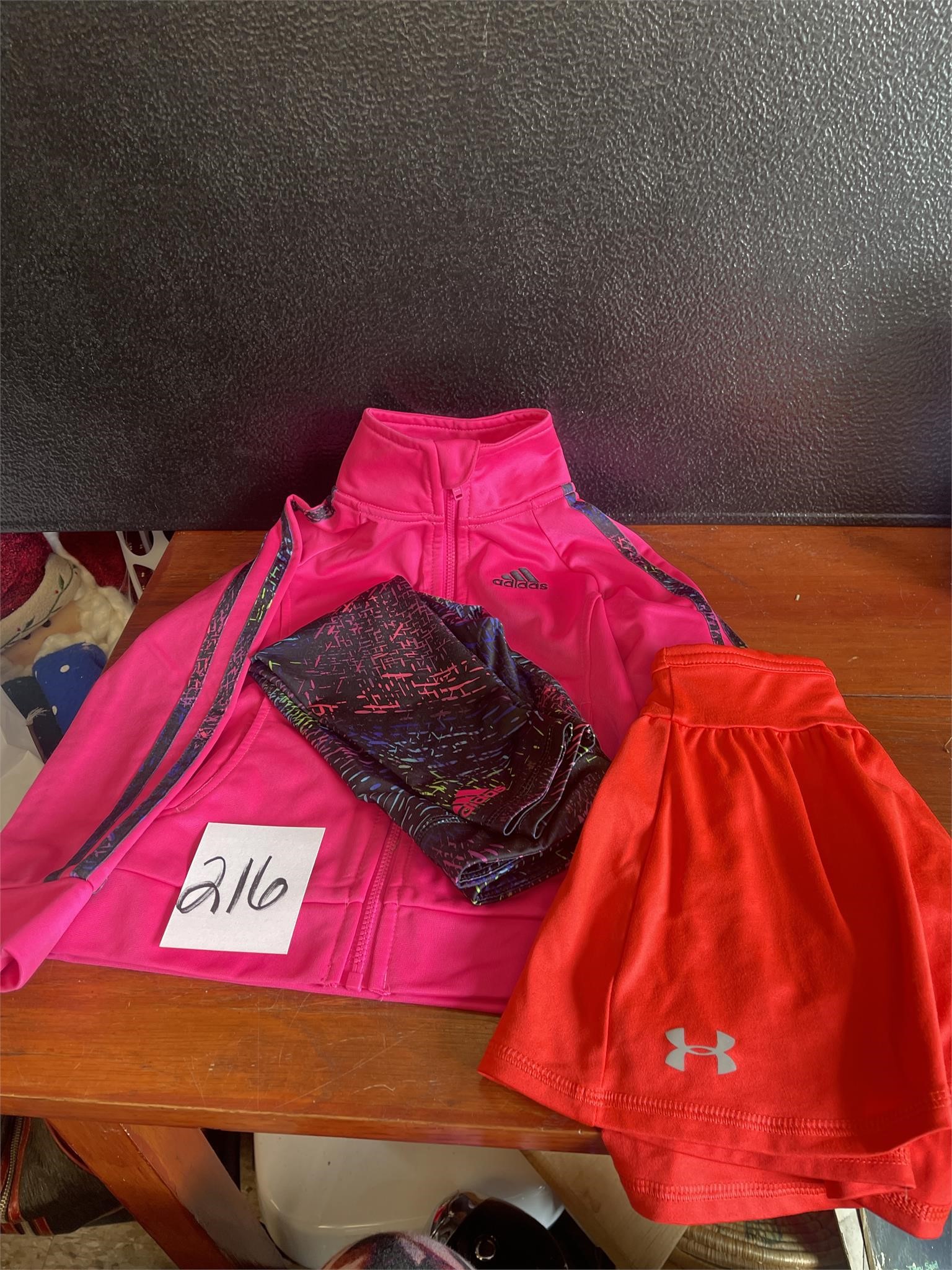 Adidas outfit and Under Armour skirt size 3T