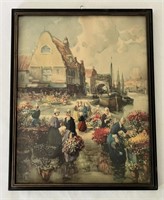 Vintage Flower Market Print