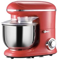 HOMCOM Stand Mixer with 6+1P Speed Red