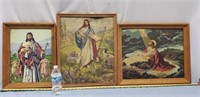 Three paintings of Jesus