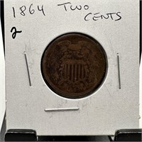 1864 2 TWO CENTS