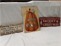 LOT OF 3 SIGNS