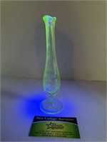 Uranium Glass Bud Vase