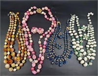 Vintage necklaces and earrings lot