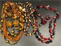 Vintage necklaces and earrings lot