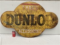 Original double sided  Dunlop Tyre sign approx