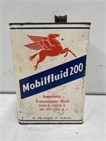 Mobilfluid 200 gallon tin