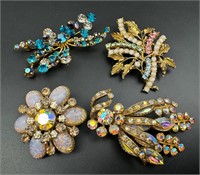Vintage rhinestone jewelry lot made in austria