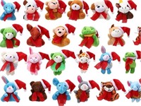 Random 25pc Mini Christmas Stuffed Animals