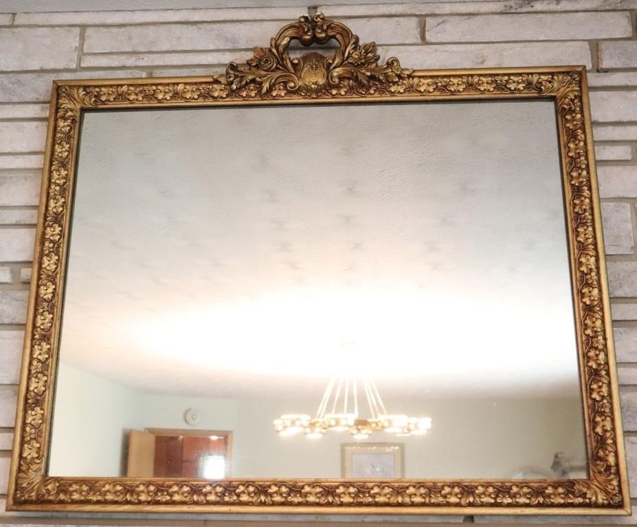 Ornate Golden Mirror