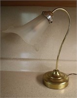 Unique Calla Lily Glass Shade Lamp