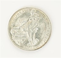 Coin 1953 Panama One Balboa  Brilliant Unc.