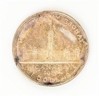 Coin 1939 Parliament Canadian Silver Dollar XF