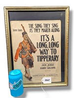 It's a Long Way to Tipperary Framed Sheet Music