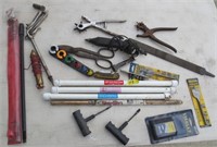 Tools, solder, drill bits, Hex extension