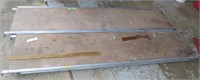 2 - 19" x 7' aluminum w/plywood walkboards
