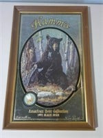 Hamms Beer mirror, 1992 Black Bear