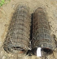 (2) Partial 4' H rolls of wire fencing.