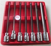 (7) Mac extended allen wrench sockets. Sizes 1/8"