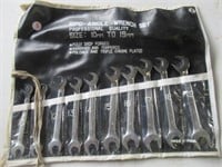 10 Piece angle wrench set. Size 10mm-19mm.