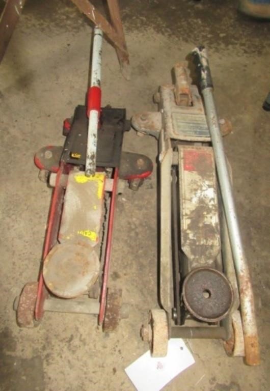 (2) Floor jacks including 2 ton and 1 1/2 ton.