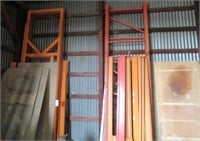 Group of pallet racking includes (4) uprights,
