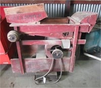 The Clipper grain cleaner with platform scale.