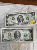 2 $2 Bills