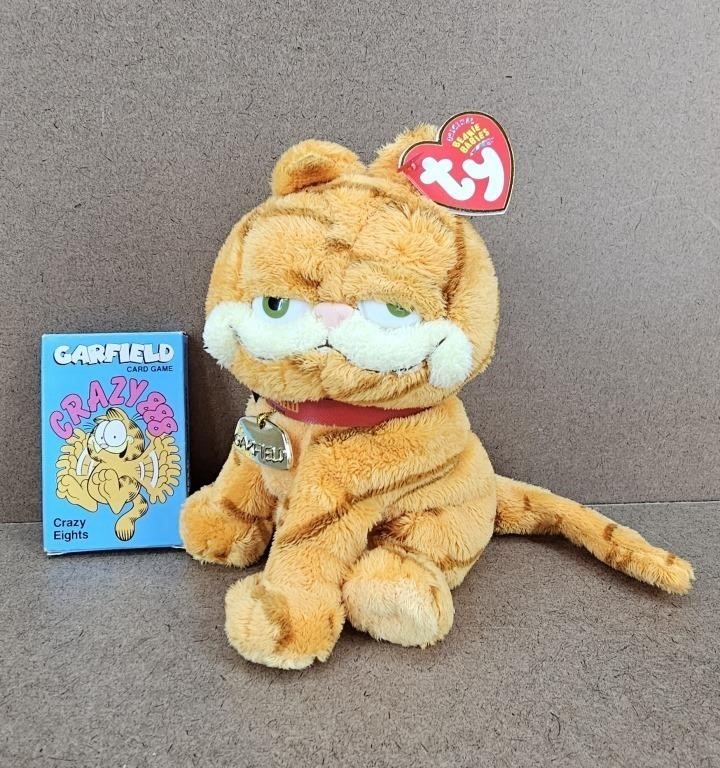 2004 TY Garfield & 1978 Crazy 8 Garfield Cards