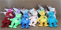 Ty Beanie Baby Bear Collection Jan.-Dec.