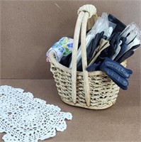 Gloves & Hankies - basket included