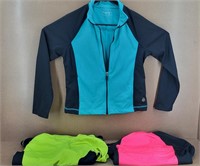 Female Athletic Suits - 3 jackets & 2 pants Sz M