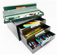 Vtg Lettering Set & Pens, Pencils & Markers
