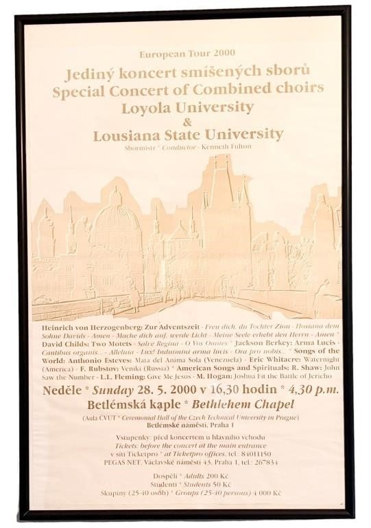 Choir Concert Framed Poster